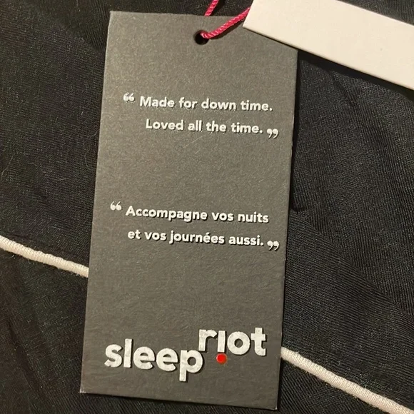 Sleep Riot Cropped Modal Pyjama Top, sz S - Picture 4 of 10